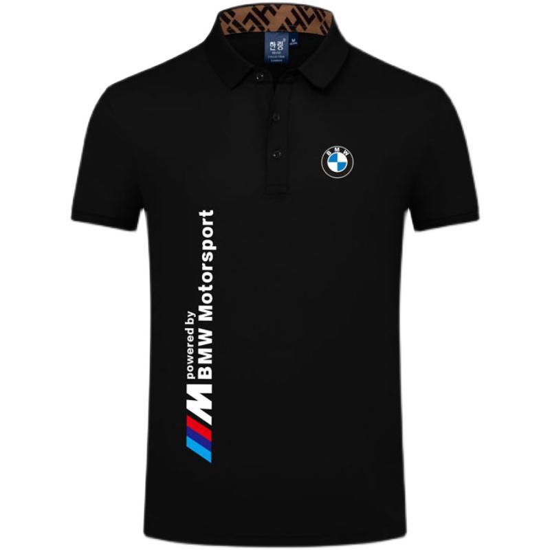 2022 Polo BMW Motorsport M Power Homme Coton Piqué épais avec poignets cotelés